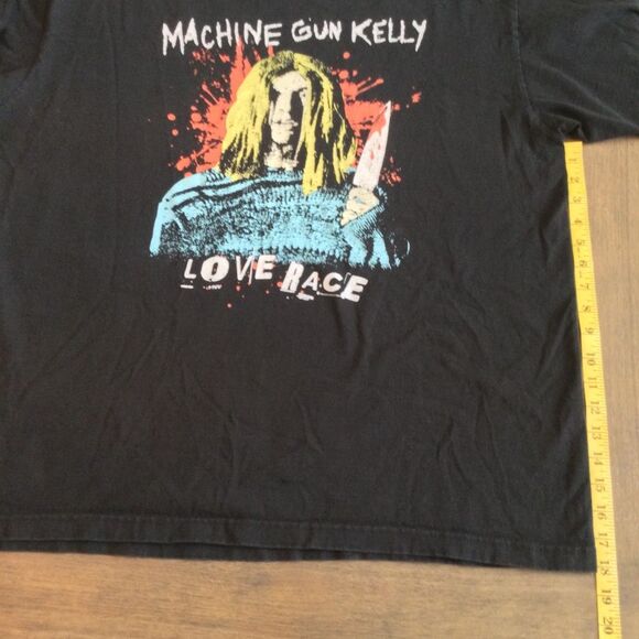 Machine Gun Kelly “Love Race” Men’s Heavyweight Graphic T-Shirt. Size 2XL - Picture 8 of 9
